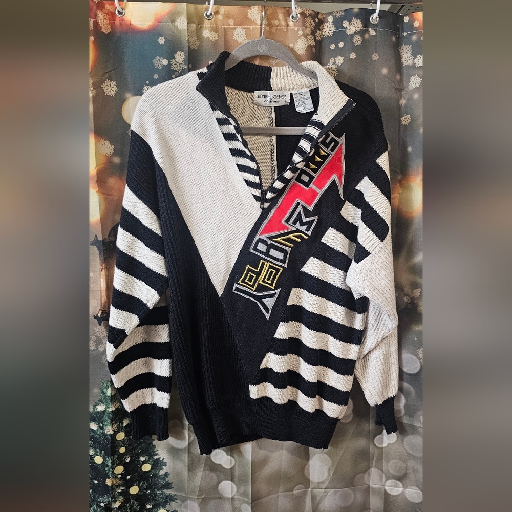 80s Bold Graphic Sweater